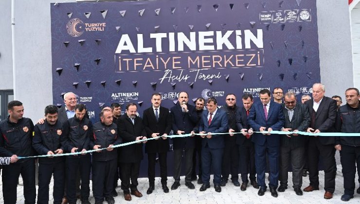 Başkan Altay itfaiye merkezi açılışına katıldı